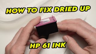 How to Clean Dried HP 61 Ink Cartridge - Printhead Blocked & Clogged