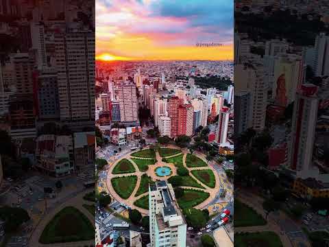 O Céu Mais Lindo de Belo Horizonte | Praça Raul Soares Vista de Cima 🌇🚁 #drone #djibrasil #fpv