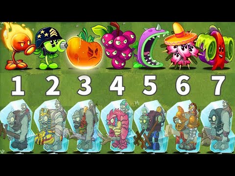 Every Plants 3 Power Up VS Team Frozen Gargantuar - Who Will Win? - PvZ 2 Challenge