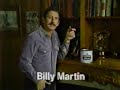 Captain Black Tobacco Commercial featuring Billy Martin (1985)
