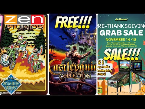 Zen Studios Latest Announcement! AtGames Pre-Thanksgiving Sale!! Free Castlevania Games!!!