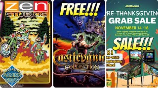 Zen Studios Latest Announcement! AtGames Pre-Thanksgiving Sale!! Free Castlevania Games!!!