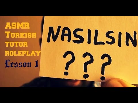 ASMR Tutor Role Play (Turkish Lesson) #1