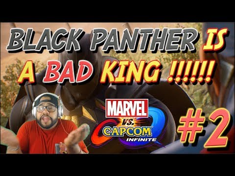 MARVEL VS CAPCOM INFINITE STORY MODE #2 BLACK PANTHER IS A BAD KING !!!!!