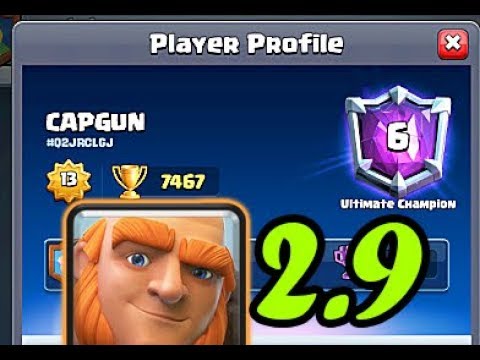 2.9 THE FASTEST GIANT CYCLE TOP LADDER - Clash Royale