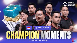 ความในใจของแชมป์ BOOM ESPORTS | Champion moments | 2024 PMSL SEA Spring