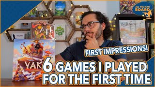 6 Games I Played for the 1st Time | First Impressions! | Yak, Cafe, Sheepy Time & More!