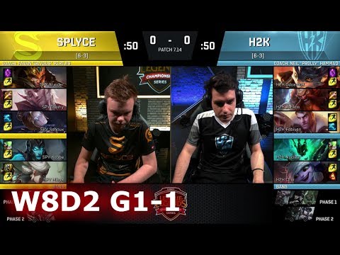 Splyce vs H2K Gaming | Game 1 S7 EU LCS Summer 2017 Week 8 Day 2 | SPY vs H2K G1 W8D2