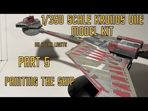 Polar Lights Kronos One build Part 5: Painting the battlecruiser!