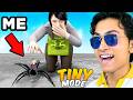 Using TINY MODE In SCHOOLBOY RUNAWAY Prank Mom