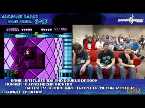 AGDQ 2013: NES Battletoads and Double Dragon - "Glitchfest" by PJ and Mecha Richter