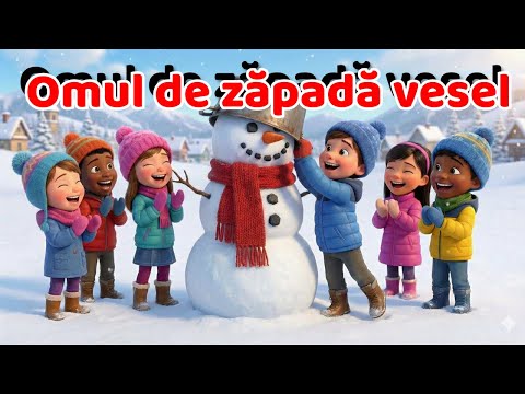 Omul de Zăpadă Vesel ⛄ Cântece de Iarnă pentru Copii | Cântăm și ne Jucăm