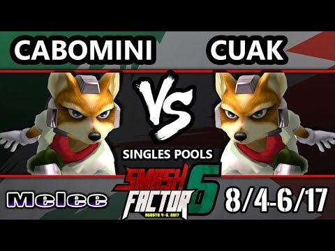 Smash Factor 6 SSBM - Cabomini (Fox) vs. Cuak (Fox) - Smash Melee