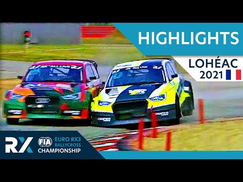 世界ラリークロス フランス（ エアロック）2021年 ユーロRX3クラスの予選ハイライト動画