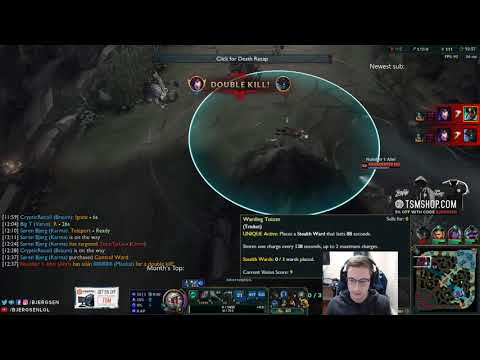 TSM Bjergsen Stream path 8.5 // Karma vs Ahri mid // NA Rank challenger