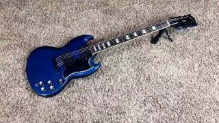 Video thumbnail for Trogly's Guitars: 1988 Gibson SG Standard '62 Reissue Showcase Edition Blue by The Trogly's Guitar Show