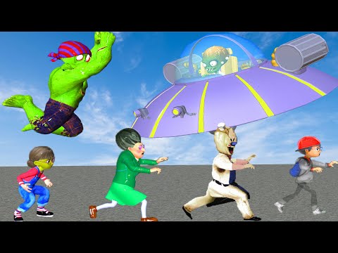 Stealth Fat Nick - Scary Teacher 3D Fat Nick and Dr. Zomboss Rescue Infected Tani from Zombies