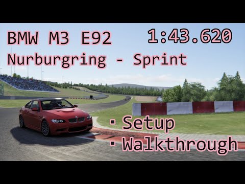 Best lap in 1000 km | BMW M3 E92 on Nurburgring - Sprint | Setup | Lap Walkthrough