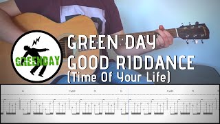 GREEN DAY - GOOD RIDDANCE (Time Of Your Life) | Guitar COVER Tutorial (FREE TAB)