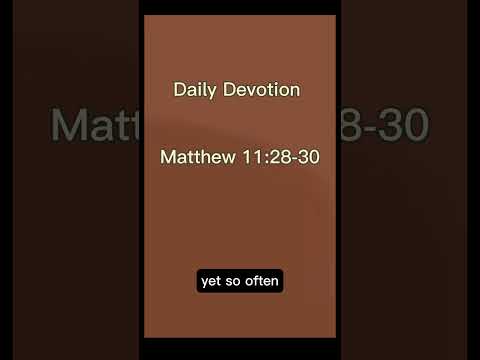 Daily Devotion # Today Scripture Reading #