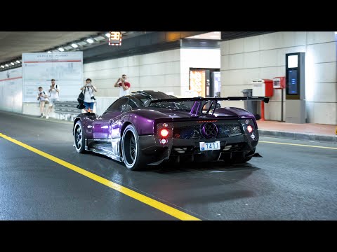 Lewis Hamilton Driving His Pagani Zonda 760 LH in Monaco ! LOUD V12 Sounds