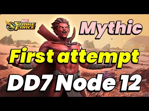 Dark Dimension 7: Node 12 First ATTEMPT! MYTHIC NOT BAD! DD7 Mephisto | MARVEL Strike Force - MSF