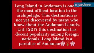 preview picture of video 'Long Island is one of the best Beaches of Andaman Islands'