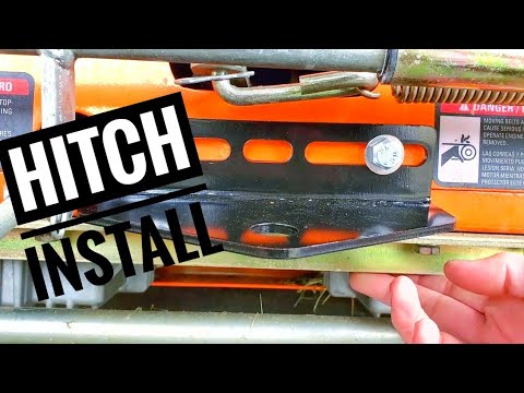 Installing a hitch on your riding mower or zero turn mower
