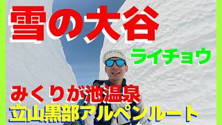 [Tateyama Kurobe Alpine Route / Part 2] Snow-capped Valley! See it from above!? A spectacular vie...
