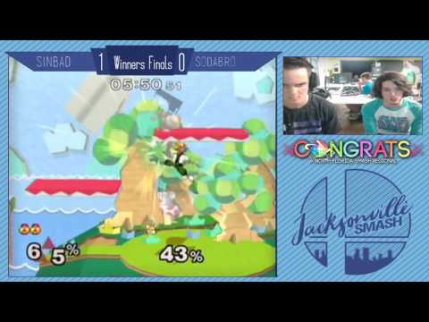 Jax Smash Weekly 4/13/17 - Sinbad(Sheik) Vs Sodabro(Fox) - Melee Winners Finals