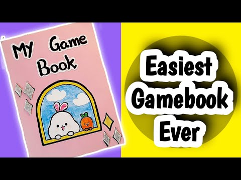 How to make Easiest Gamebook at home with Paper...🌇🤩🌇 #diy Easy gamebook ideas  #papercraft