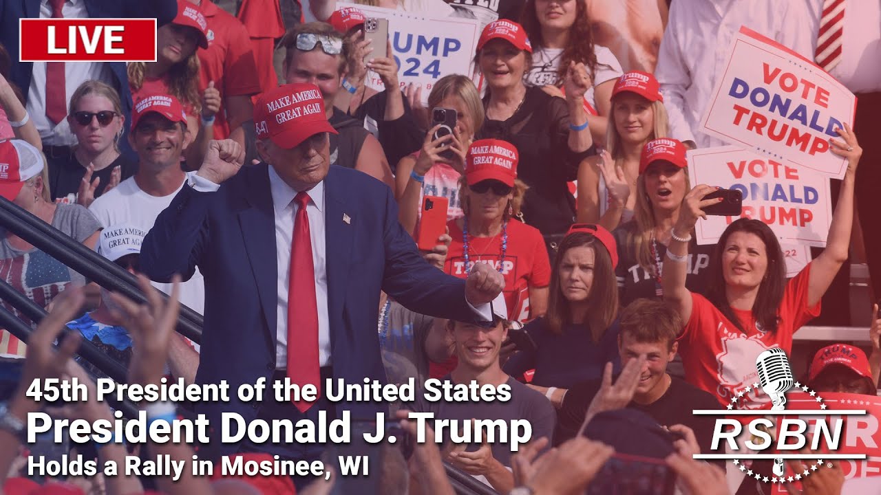 LIVE: President Donald J. Trump to Hold a Rally in Mosinee, WI - 9/7/24
