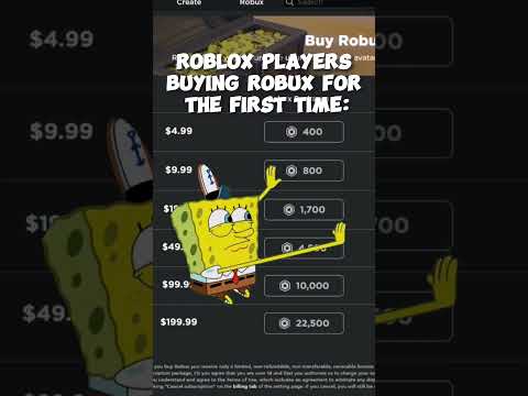 First time buying robux be like #roblox #robux #SpongeBob #meme