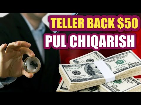 Teller back $50 Ro'yxatdan o'tib pul chiqarish TELEFONDA qanday qilib pul ishlash