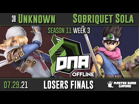 DNA S11:W3 - 3D | Unknown (Sheik) Vs. Sobriquet Sola (Byleth, Hero) - Losers Finals
