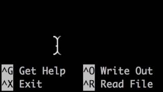 Linux - file edit (nano)