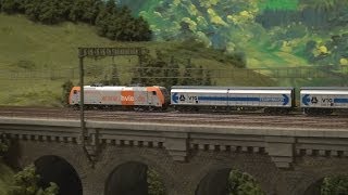 preview picture of video 'Modellbahn Hausach Schwarzwald - very large model railroad'