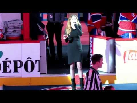 Canadiens Vs Capitals - KATHLEEN REITER Bell Center National Anthem