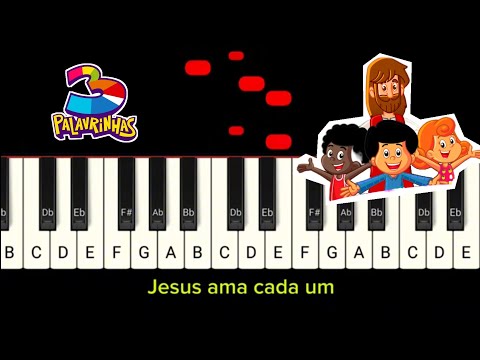 Tutorial: Jesus Ama Cada Um #3palavrinhas #musicainfantil
