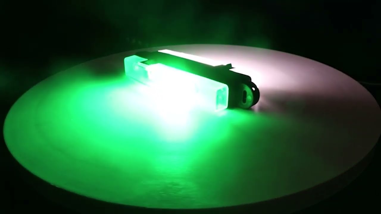 LED UTV DOME LIGHT BATTERY POWERED GREEN - Video 1