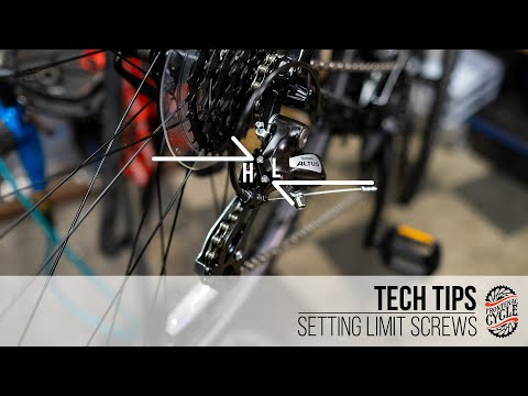 How to adjust derailleur limit screws for perfect shifting