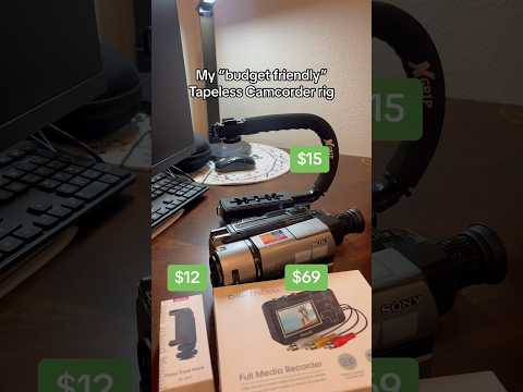 My “budget friendly” tapeless camcorder rig