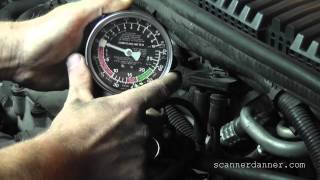 How to test for a restricted exhaust using the DPFE sensor on a Ford