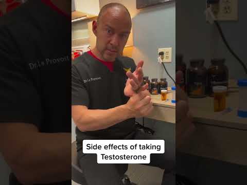 The side effects of taking testosterone.