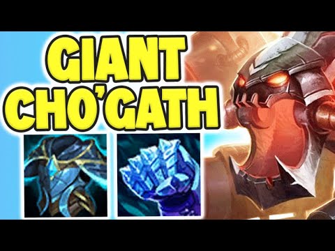 MEGA CHOMP CHO'GATH! LITERALLY Breaking the Game with Largest Cho'Gath Feast! - League of Legends