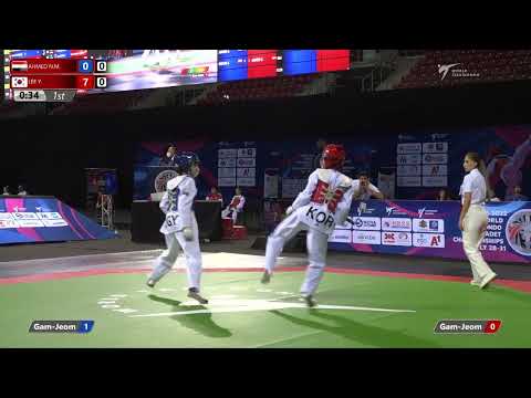 425 R16 Girls  41kg EGY AHMED N M  KOR LEE Y