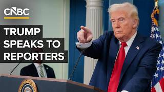 President Trump speaks to reporters at the White House — 4/6/2026 