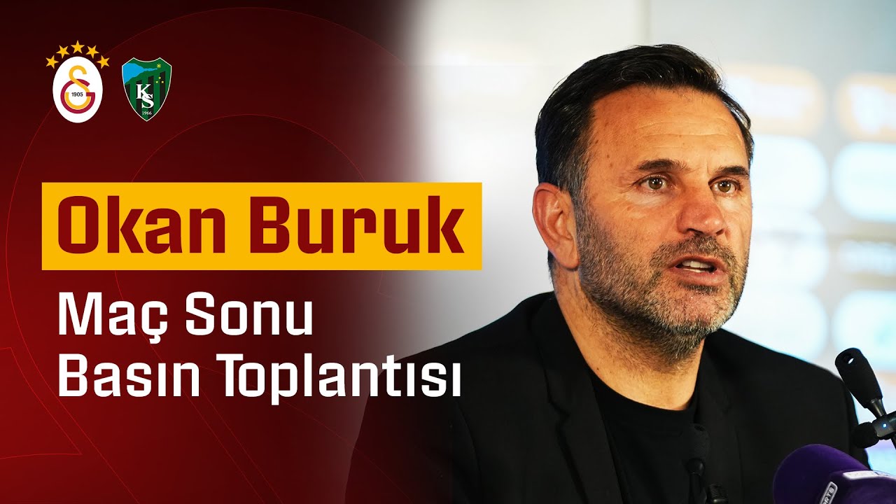 🔴 Teknik direktörümüz Okan Buruk’un, maç sonu basın toplantısı #GSvKS