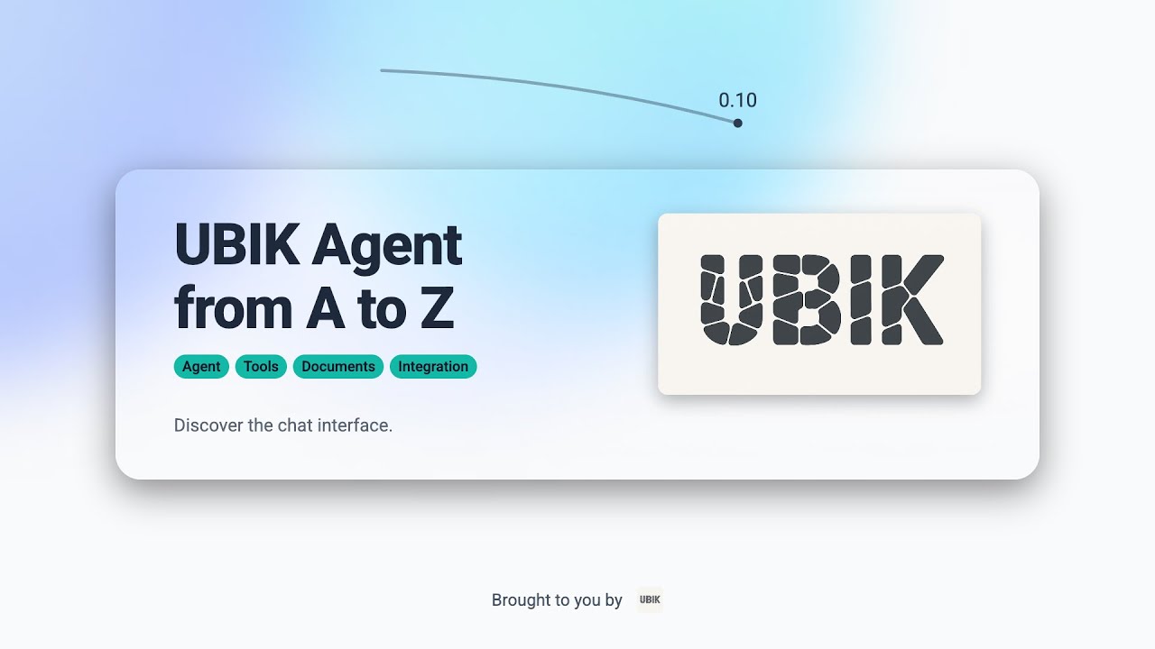 UBIK Agent conversation tab demo