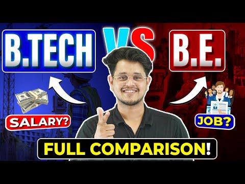💥BE vs BTech? What's The Difference?🤔Jobs, Salary & Colleges🤑#Btech #BE #Degree #Salary#engg